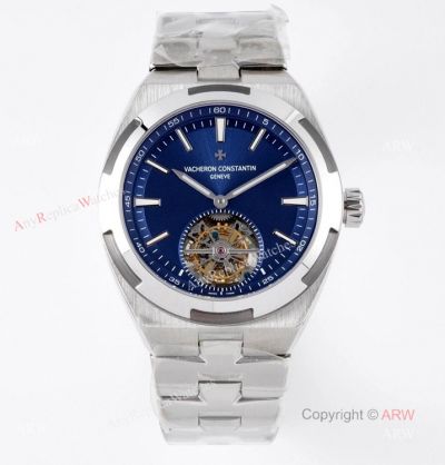 EUR Replica Vacheron Constantin Overseas Blue Tourbillon Watch For Men